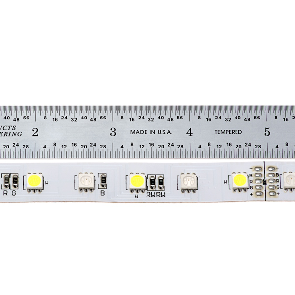 LED Light Strips with Multi Color + White LEDs - LED Tape Light with 18 SMDs/ft., 3 Chip RGBW SMD LED 5050