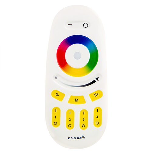 Smartphone or Tablet WiFi Compatible RGB Multi Zone Controller w/ RF Remote - Click Image to Close