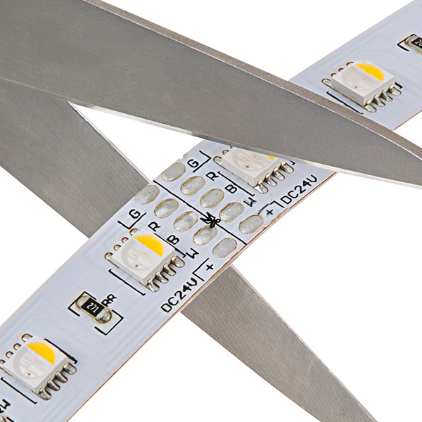 LED Light Strips with RGBW SMD LEDs - LED Tape Light with Advanced Color Blending, 4 Chip RGBW SMD LED 5050