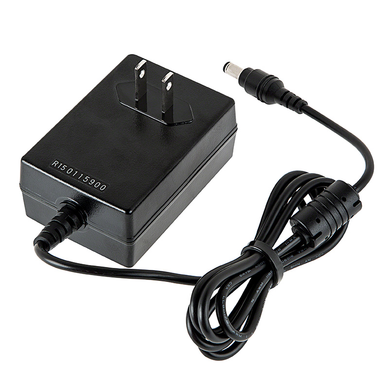 Wall-Mounted AC Adapter - 12 VDC Switching Power Supply - 18-25W - Click Image to Close