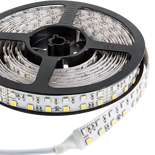 Dual Row LED Light Strips with Multi Color + White LEDs - LED Tape Light with 36 SMDs/ft., 3 Chip RGBW SMD LED 5050