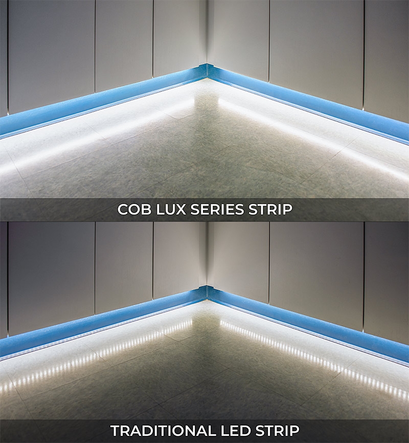 5m White COB LED Strip Light - COB Series LED Tape Light - High CRI - 24V - IP20 - Click Image to Close