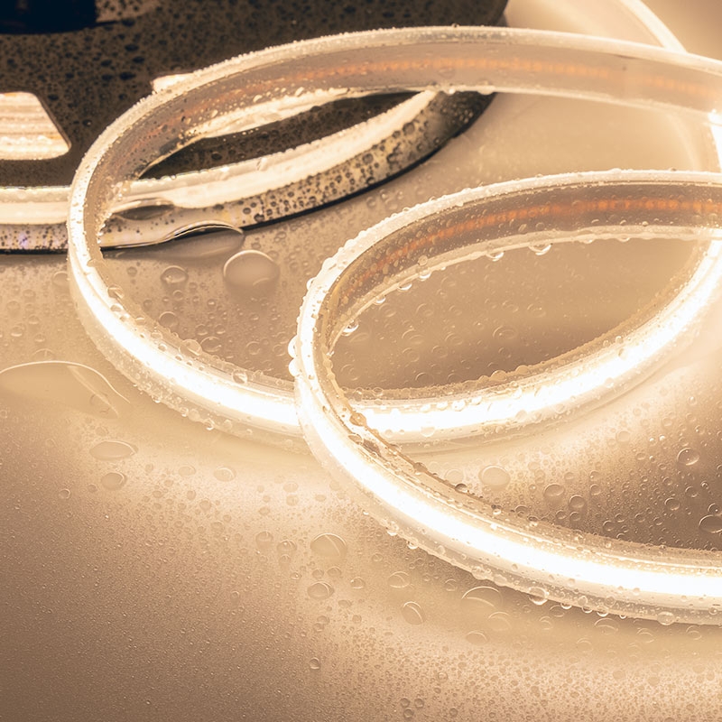 5m White COB LED Strip Light - COB Series LED Tape Light - High CRI - 24V - IP65 - Click Image to Close