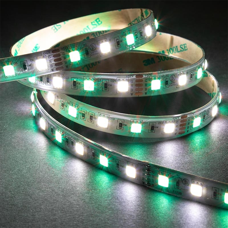 5m RGBW Weatherproof LED Strip Light - Color-Changing LED Tape Light - IP64 - 12V/24V - Click Image to Close