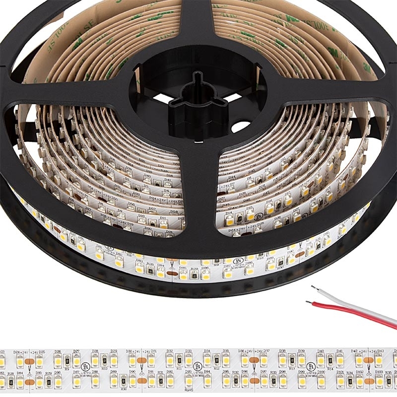 5m White LED Strip Light - Eco Series Tape Light - Dual Row - 24V - IP20 - Click Image to Close