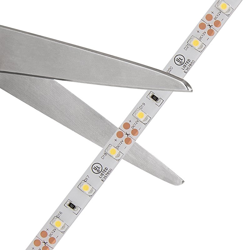 5m White Weatherproof LED Strip Light - Eco Series Tape Light - IP64 - 12V/24V