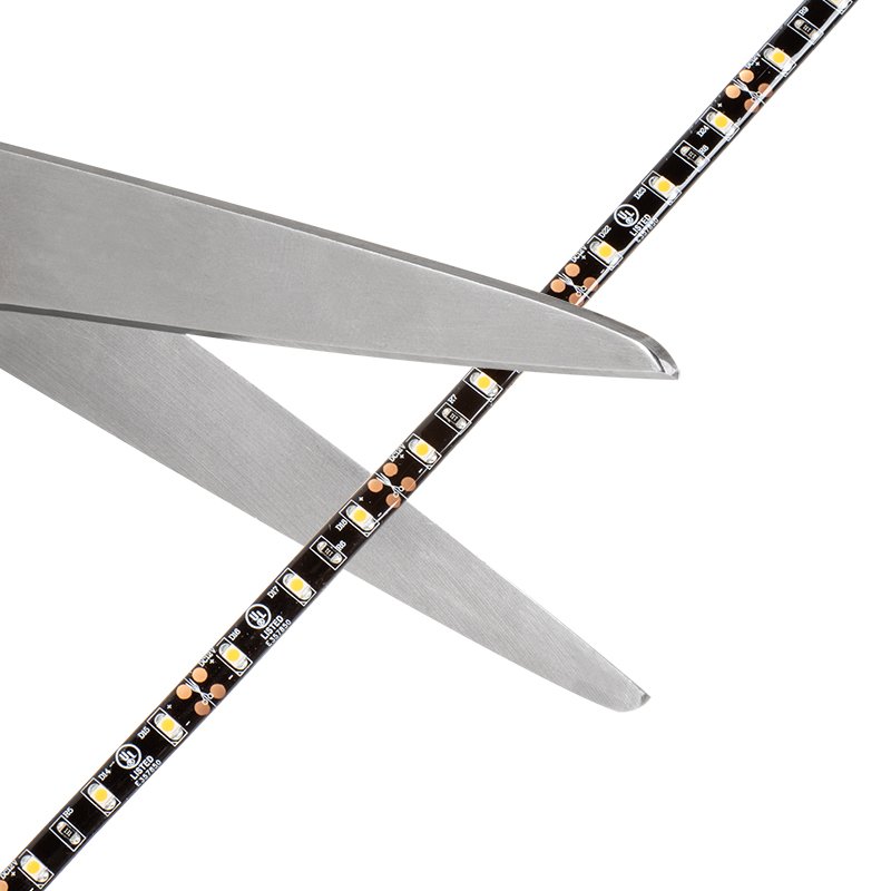 5m Single Color LED Black PCB Strip Light - Eco Series Tape Light - Dimmable - 12V - IP64 - 3000K / 4000K / 6500K