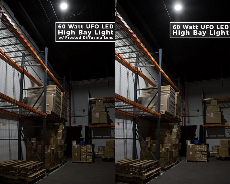 60W UFO LED High Bay Light - 175W MH Equivalent - 5000K - 6,800 Lumens