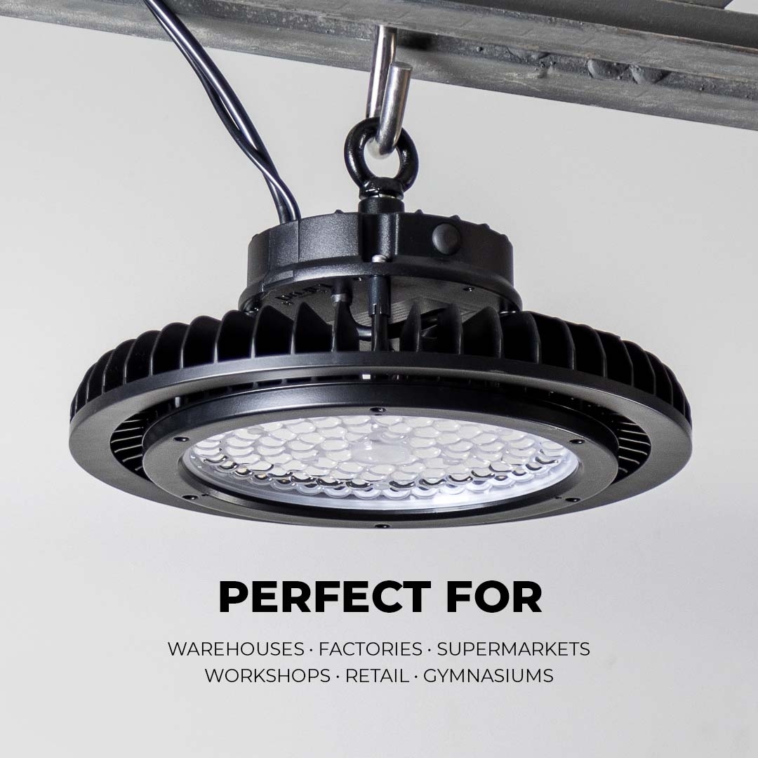 240W UFO LED High Bay Light - 33,600 Lumens - 1000W MH Equivalent - 5000K - Click Image to Close