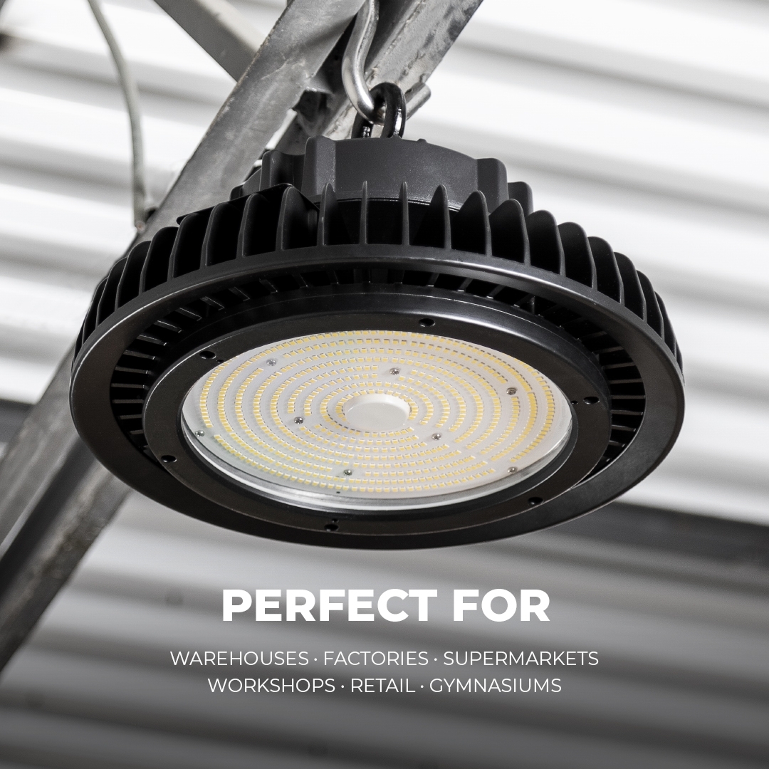 300W UFO LED High Bay Light - 40,500 Lumens - 1000W MH Equivalent - 5000K - Click Image to Close