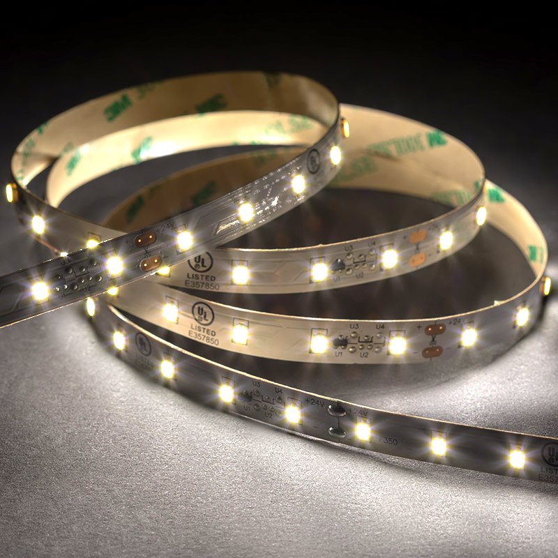 25m White LED Strip Light - HighLight Series Tape Light - 24V - IP20 - Click Image to Close