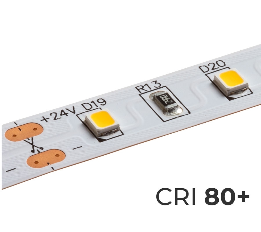 5m White LED Strip Light - HighLight Series Tape Light - 12V/24V - IP20 - Click Image to Close