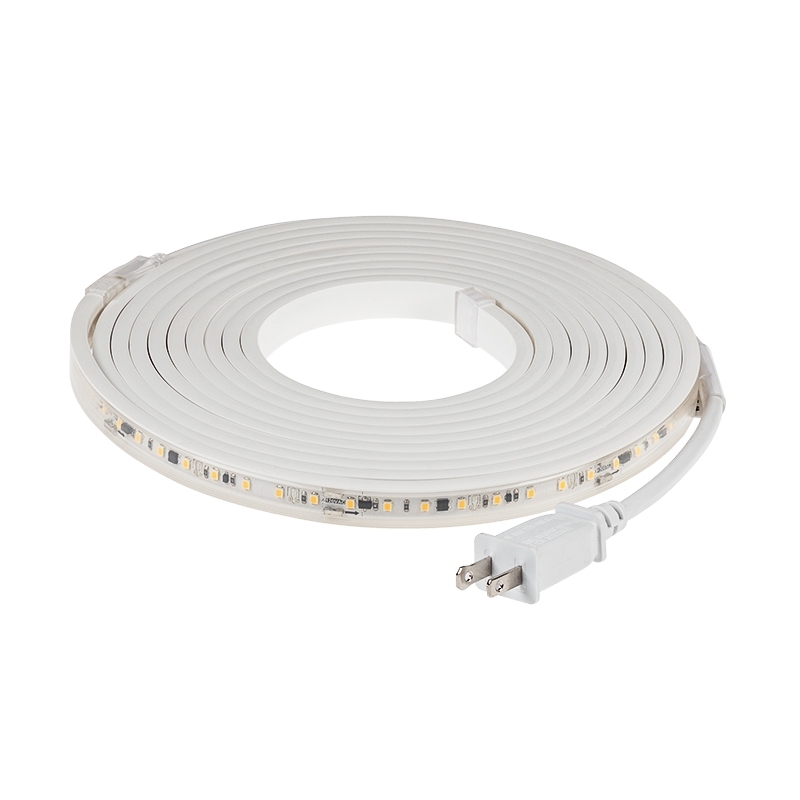 120V LED Strip Light - White Highlight Series Tape Light - Plug and Play - 5m / 25m - High CRI - IP65 Waterproof