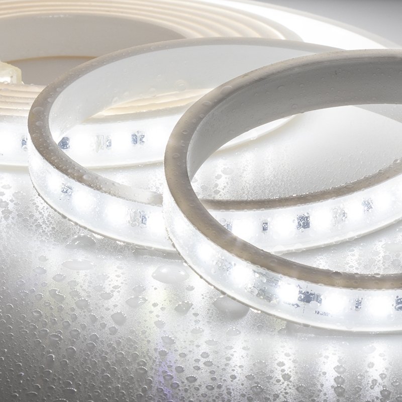 120V LED Strip Light - White Highlight Series Tape Light - Plug and Play - 5m / 25m - High CRI - IP65 Waterproof - Click Image to Close