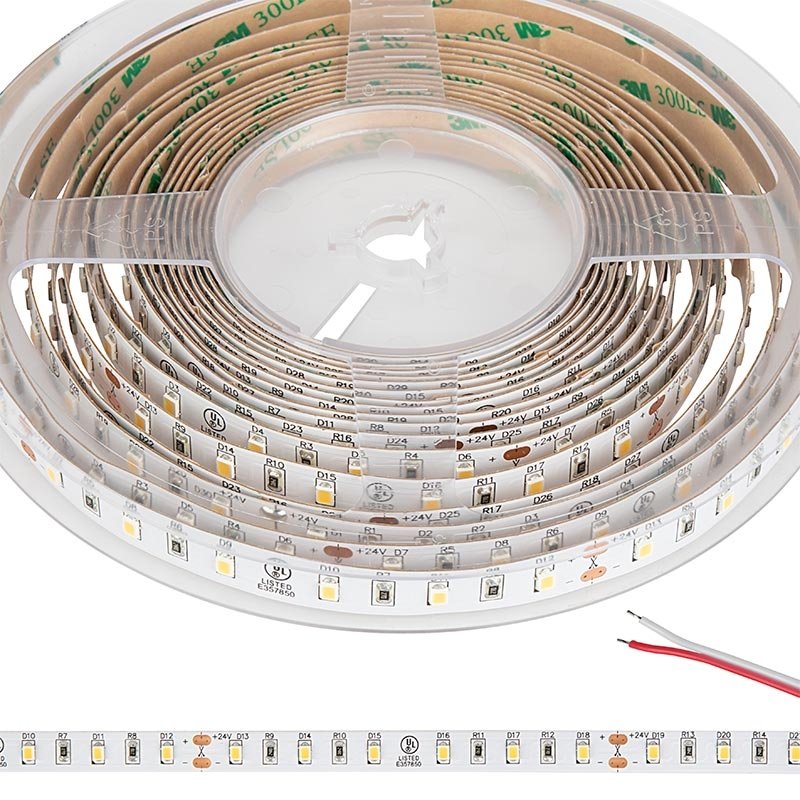 30m White LED Strip Light - HighLight Series Tape Light - 24V - IP20 - Click Image to Close