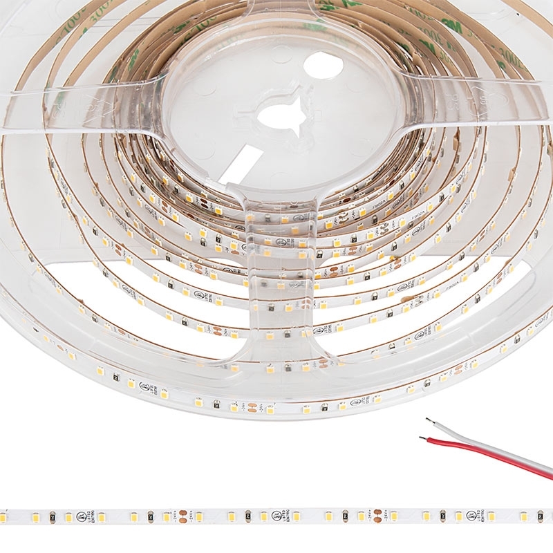 5m White LED Strip Light - Lux Series LED Tape Light - Ultra Narrow - 24V - IP20 - Click Image to Close