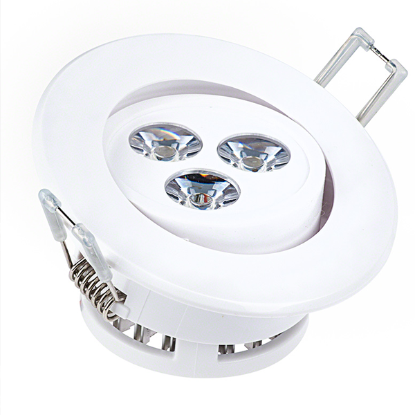 3 Watt Warm White LED Recessed Light Fixture - Aimable - Click Image to Close