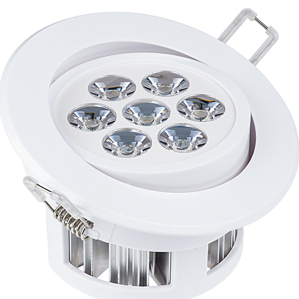 7 Watt LED Recessed Light Fixture - Aimable - Click Image to Close