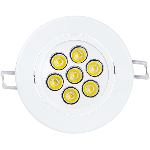 7 Watt LED Recessed Light Fixture - Aimable - Click Image to Close