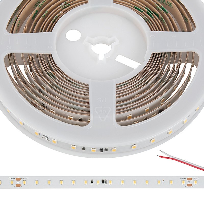 48V White LED Strip Light - High CRI - HighLight Series Tape Light - IP20 - 5m / 40m - Click Image to Close