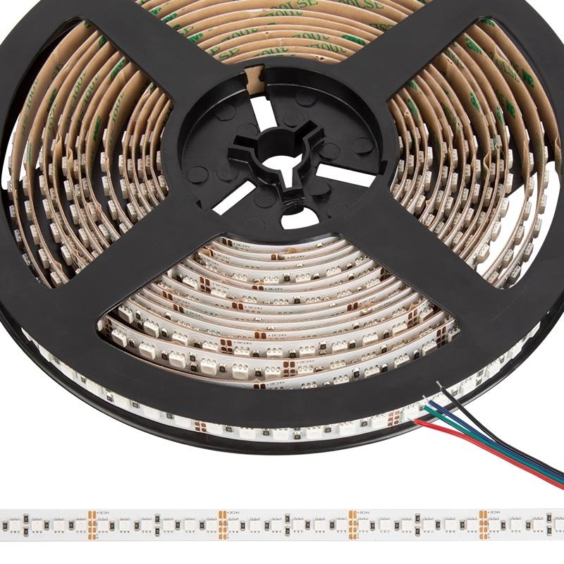 5m RGB High Density LED Strip Light - Color-Changing LED Tape Light - 24V - IP20 - RGB - 196.9in (16.40ft) - Click Image to Close