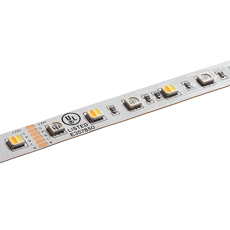 5m RGB+CCT LED Strip Light - Color-Changing LED Tape Light - 24V - IP20 - RGB+CCT - 196.9in (16.40ft)