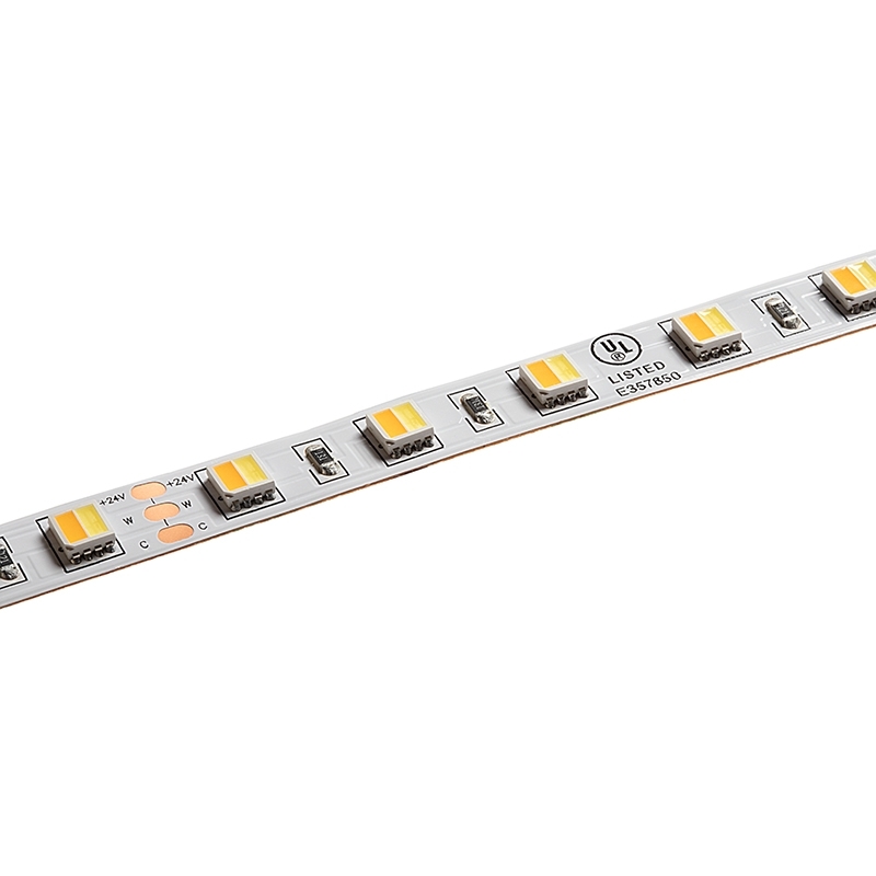 5050 Tunable White LED Strip Light/Tape Light - 24V - IP20 - 335 Lumens/ft - 2-in-1 Chip - Click Image to Close