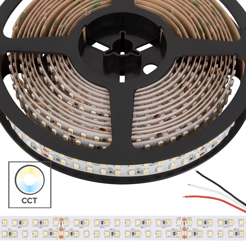 3528 Tunable White LED Strip Light - Dual Row LED Tape Light - 24V - IP20 - 600 Lumens/ft