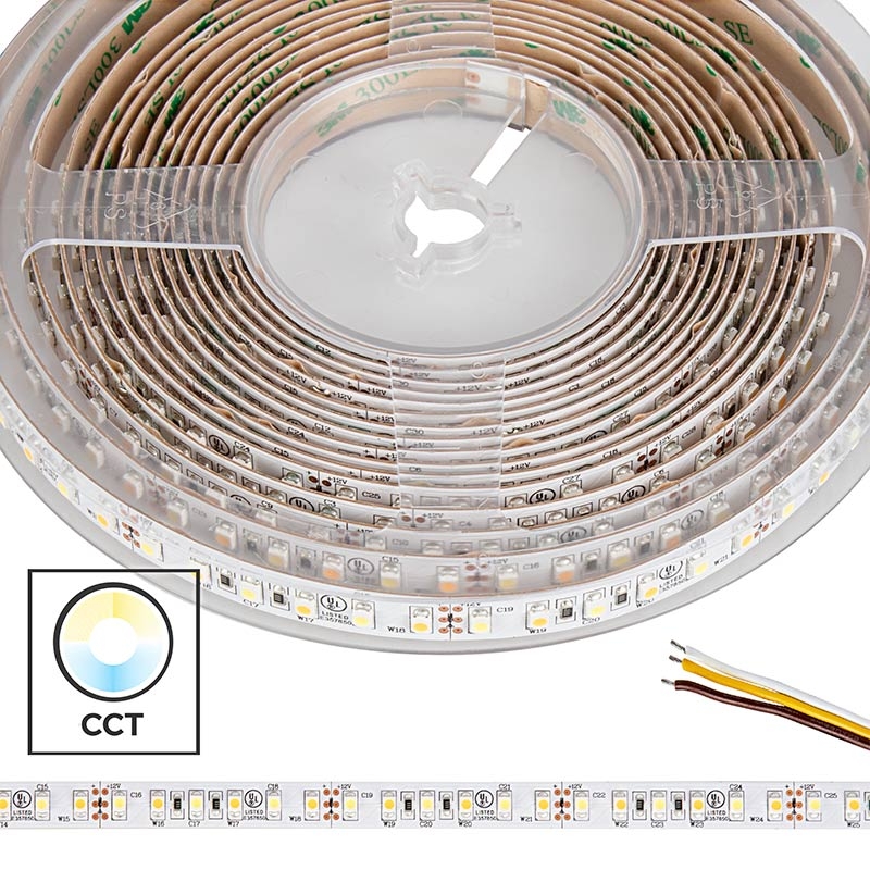 3528 Tunable White LED Strip Light/Tape Light - 12V - IP20 - 350 Lumens/ft - Click Image to Close