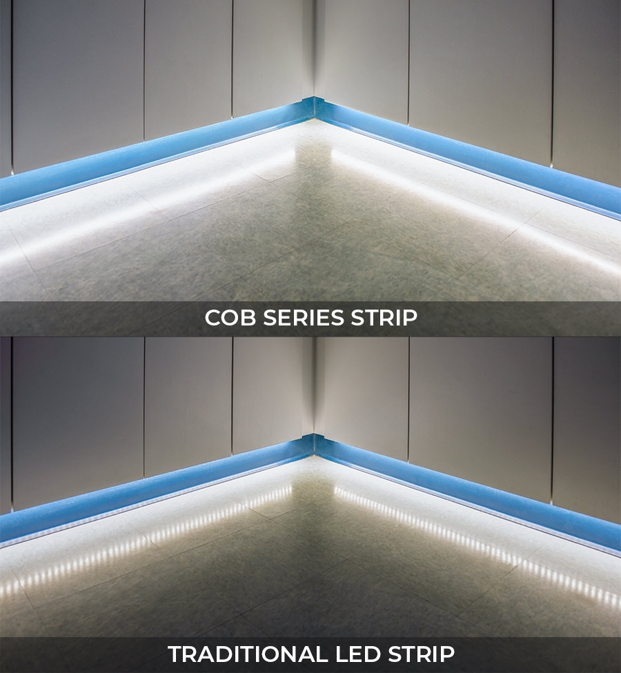 5m Tunable White COB LED Strip Light - COB Series LED Tape Light - 24V - IP20 - Click Image to Close