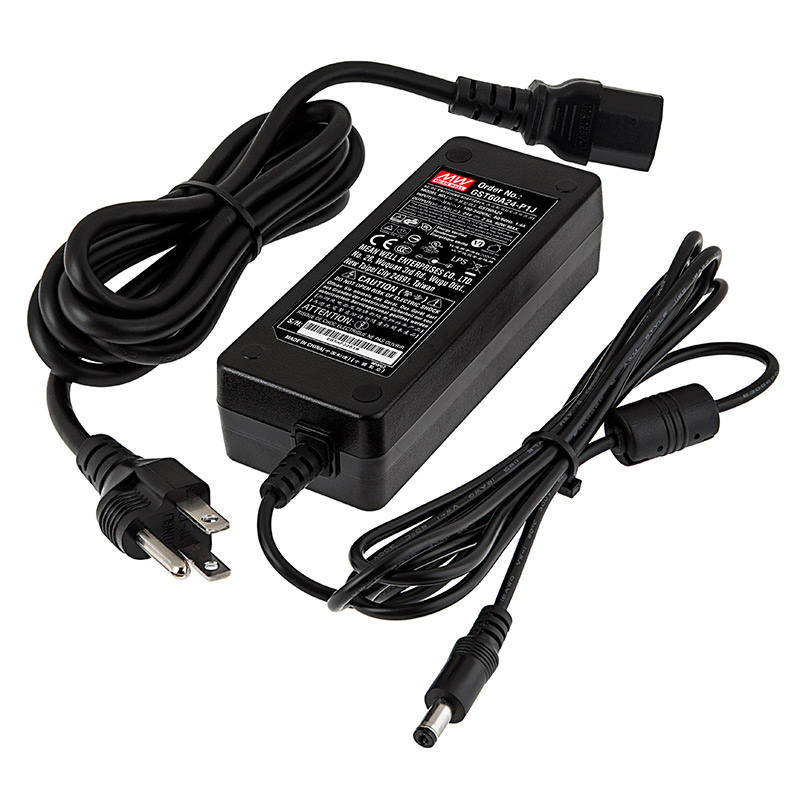 Desktop AC Adapter - 24 VDC Switching Power Supply - 60W - Click Image to Close