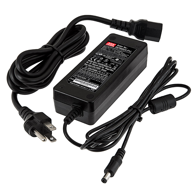 Desktop AC Adapter - 24 VDC Switching Power Supply - 60W