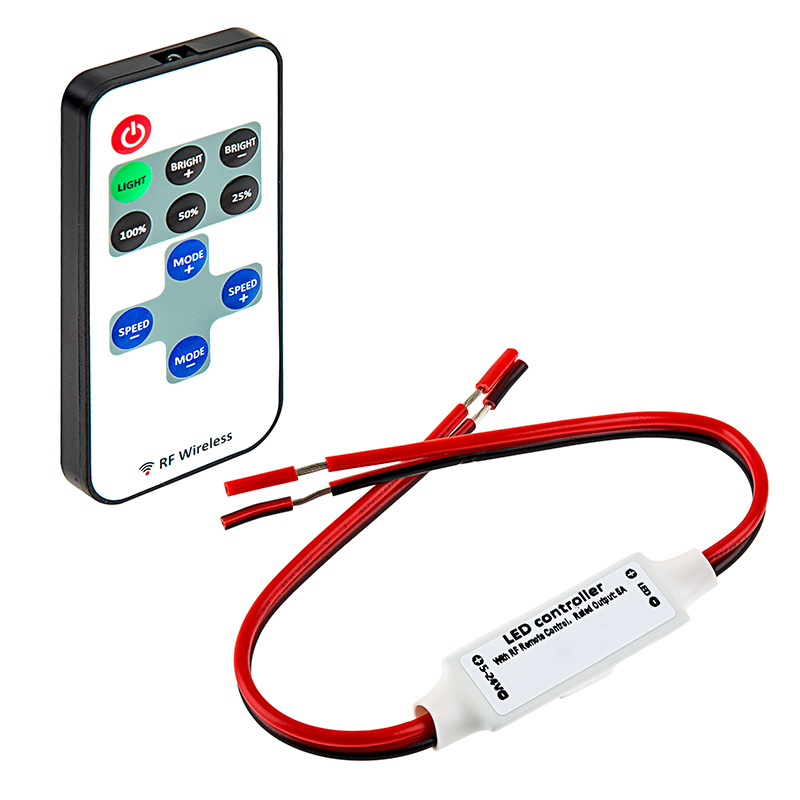 Single Color LED Controller with Dynamic Modes - RF Remote