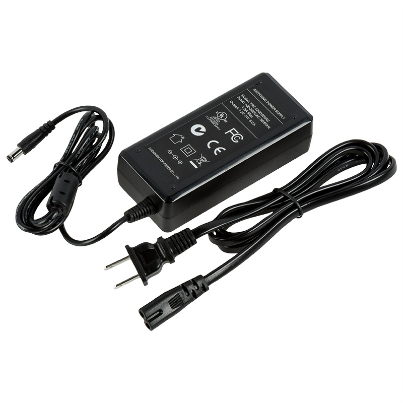 Desktop AC Adapter - 12 VDC Switching Power Supply - 60W - Click Image to Close